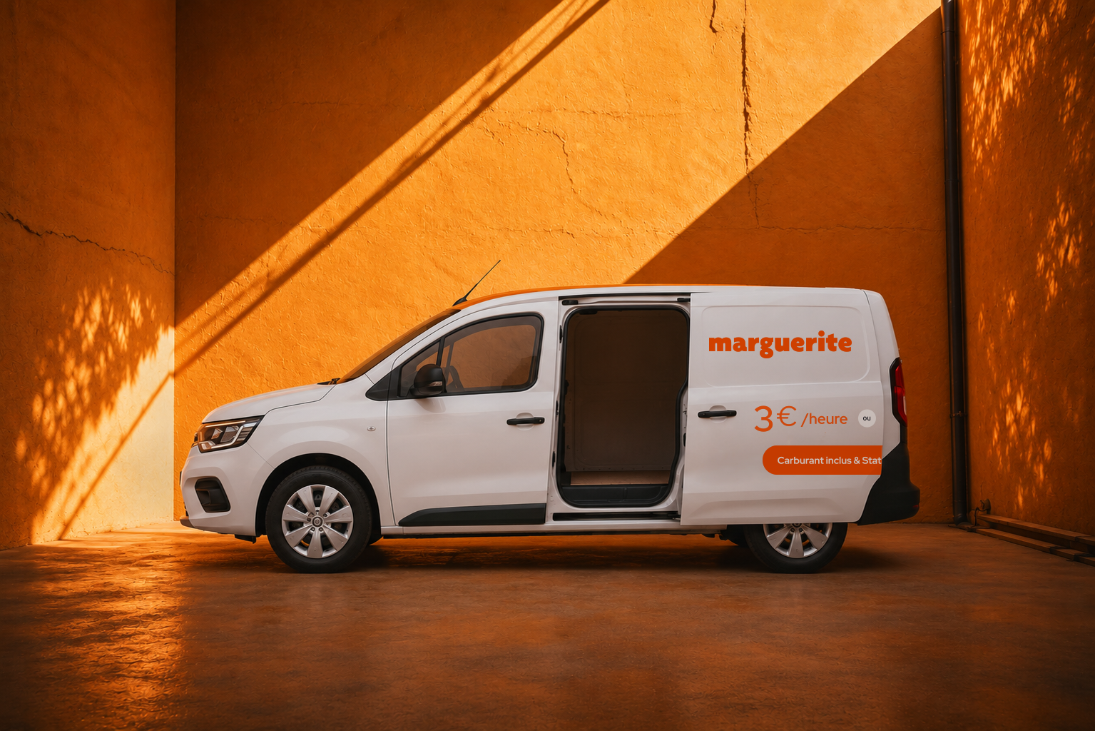 Vue latérale du Kangoo Marguerite